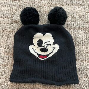 H&M Mickey Mouse Beanie with Pom Pom